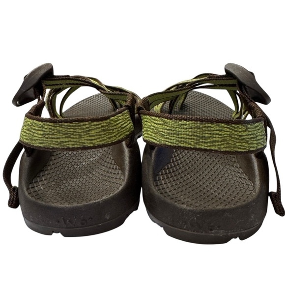 Chaco Z/Cloud X2 Unaweep Green Strappy Sandals, Size 6 - Picture 4 of 7